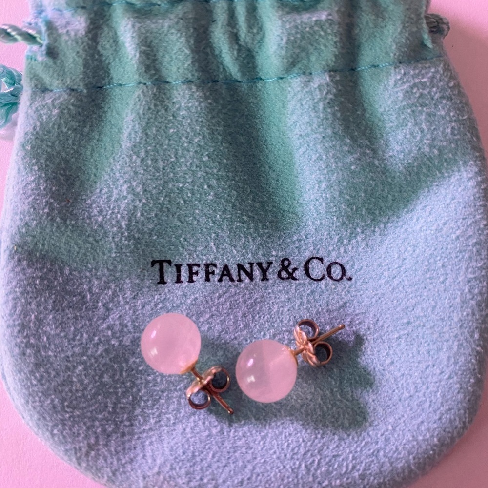 Rose Quartz Tiffany & co earrings